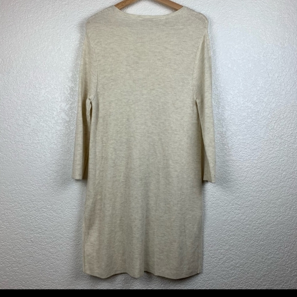 J Jill neutral beige long sleeve tunic top M - Picture 4 of 6